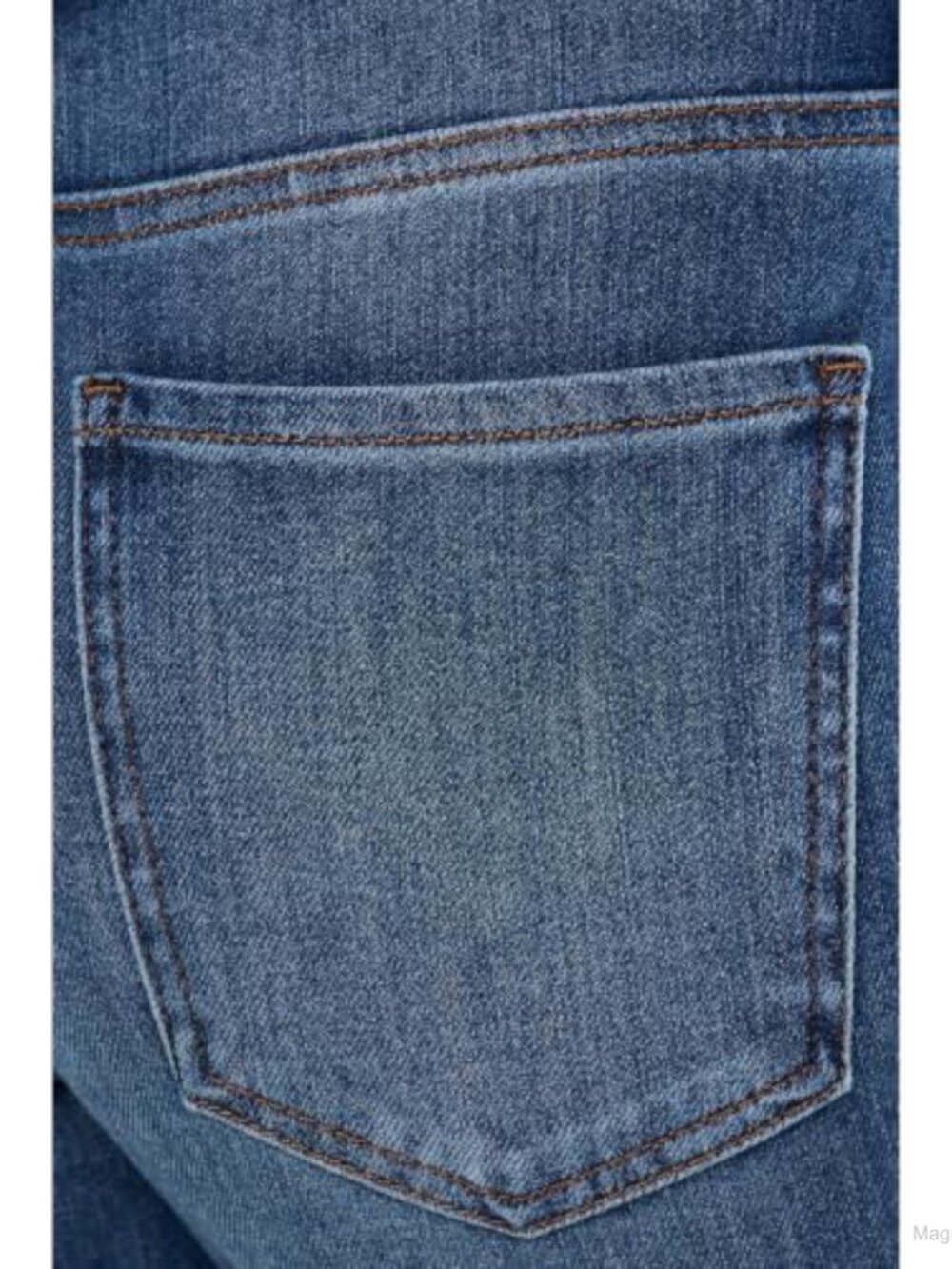 High Rise Fab Ab Straight Leg Jeans Lyocell Cotton Blend Regular Fit - Picture 4 of 4
